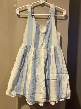 Joie Light Blue and White Striped Sleeveless Sundress